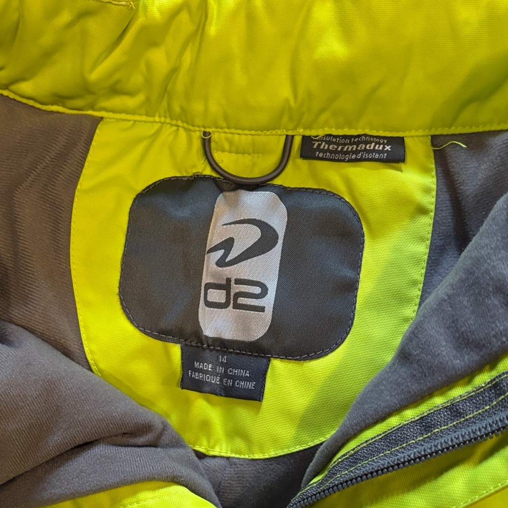 Vibrant Yellow Juniors/Kid Snow Pants - Picture 2 of 7